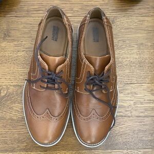 Johnston & Murphy Tan Leather Oxfords